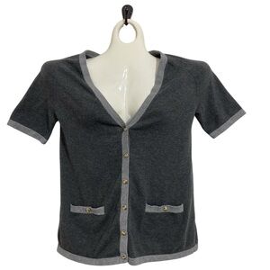 Thakoon for Target gray short sleeve cardigan sweater